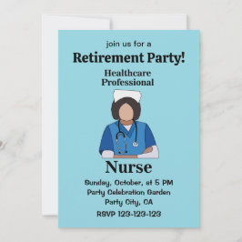 Nurse Healthcare Professional Retirement Party Kaart