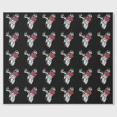 Nurse Heart Anatomy Reindeer Heart Cath Lab RN Cadeaupapier (Vlak)
