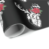 Nurse Heart Anatomy Reindeer Heart Cath Lab RN Cadeaupapier (Rol Hoek)