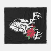 Nurse Heart Anatomy Reindeer Heart Cath Lab RN Fleece Deken (Voorkant (Horizontaal))