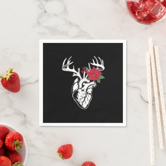 Nurse Heart Anatomy Reindeer Heart Cath Lab RN Servet (Insitu)