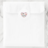 Nurse Heart, Halloween Oversized T-Shirt Ronde Sticker (Tas)
