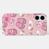 Nurse Hearts, Hats and Clogs Monogram Case-Mate iPhone Case (Achterkant (horizontaal))