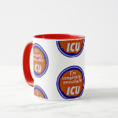Nurse Humor Print Novelty: I C U mug Mok (Voorkant links)