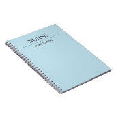 Nurse In Progress Custom Pastel Blue Notebook Notitieboek (Rechterzijde)
