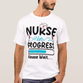 Nurse in Progress Loading Men T-shirt (Voorkant)