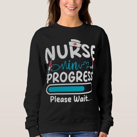 Nurse in Progress Loading Women Trui (Voorkant)