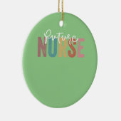 Nurse In Progress Nursing School Student Future Nu Keramisch Ornament (Rechts)