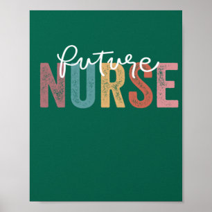 Nurse In Progress Nursing School Student Future Nu Poster