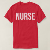 Nurse Job Title Plain Text T-shirt (Design voorkant)