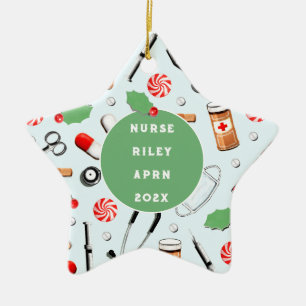 Nurse Keepomwille Cadeft Keramisch Ornament