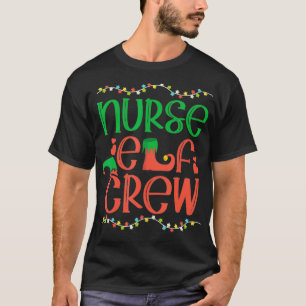 Nurse Kerstmis Elf Geregistreerde verpleegkundige T-shirt