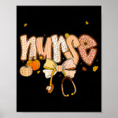Nurse Labor And Delivery Coquette Fall Pumpkin Tha Poster (Voorkant)