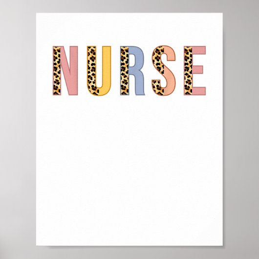 Nurse Leopard Cheetah Print RN Waardering Dag WO (Voorkant)