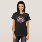 Nurse Leopard Print Boho Rainbow NURSE'S WEEK T-shirt (Voorkant volledig)