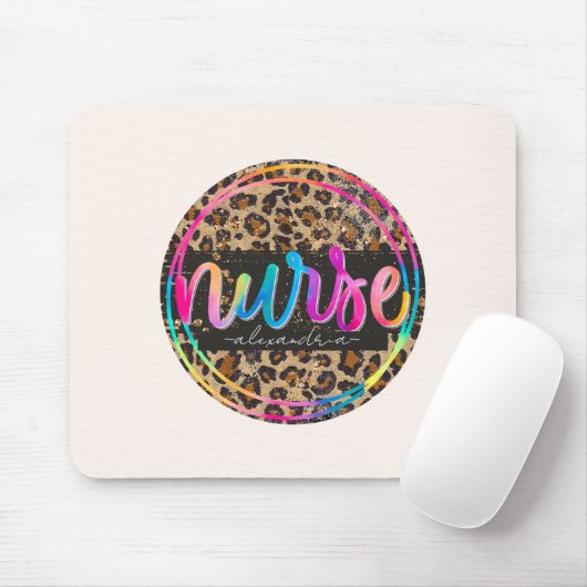 Nurse leopard-printer muismat (Met muis)