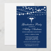 Nurse Lichten Blauw Afstudeerder Partij uitnodigen Kaart (Voorkant / Achterkant)