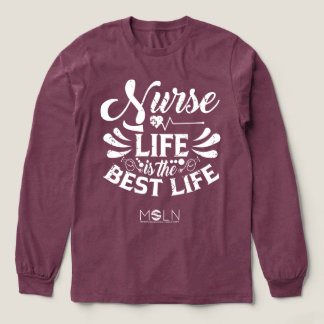 Nurse Life Dark Tri-Blend T-shirt met lange mouwen