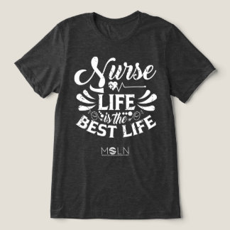 Nurse Life Donker gekleurd Tri-Blend Shirt