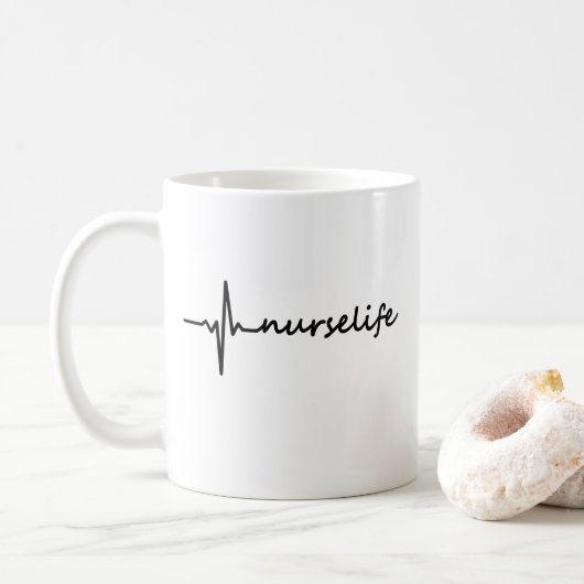 Nurse Life EKG Mok (Met donut)