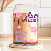 Nurse Life Floral Blikvorm Glas