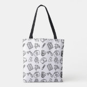 Nurse Life Icon Pattern Tote Bag (Achterkant)