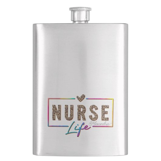 "Nurse Life" in elegante regenboogkleuren Flacon (Voorkant)