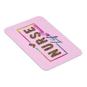 "Nurse Life" in elegante regenboogkleuren Magneet (Rechterzijde)