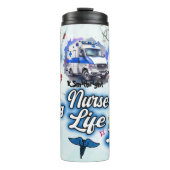 Nurse Life Inspirational Medical Collage Thermosbeker (Voorkant)