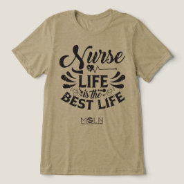Nurse Life licht gekleurd Tri-Blend T-shirt