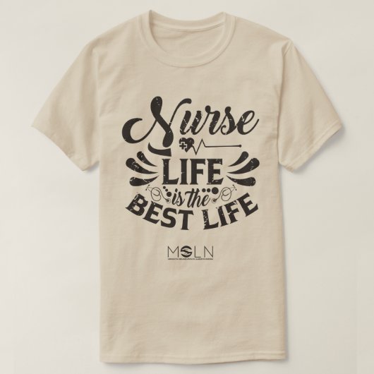 Nurse Life lichtgekleurd T-shirt (Design voorkant)