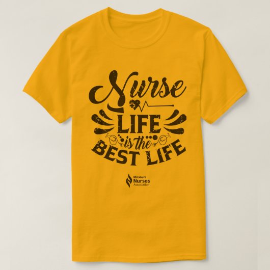 Nurse Life lichtgekleurd T-shirt (Design voorkant)