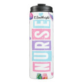 Nurse Life Medical Organ Collage Thermosbeker (Voorkant)