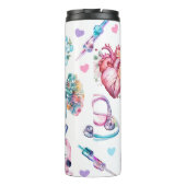 Nurse Life Medical Organ Collage Thermosbeker (Achterkant)