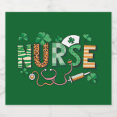 Nurse Life Nurse Day Cadeaus St Patrick's Day Bier Etiket (Enkel label)