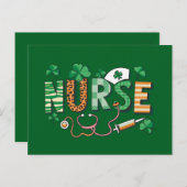Nurse Life Nurse Day Cadeaus St Patrick's Day Briefkaart (Voorkant / Achterkant)