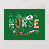 Nurse Life Nurse Day Cadeaus St Patrick's Day Briefkaart (Voorkant)