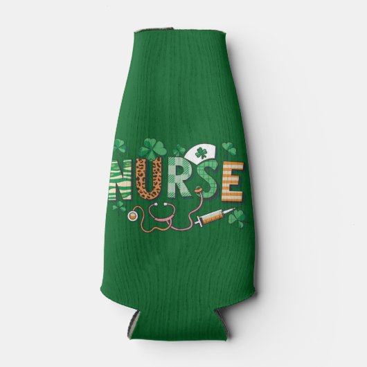Nurse Life Nurse Day Cadeaus St Patrick's Day Flesjeskoeler (Voorkant)