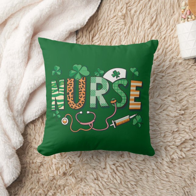 Nurse Life Nurse Day Cadeaus St Patrick's Day Kussen (Deken)