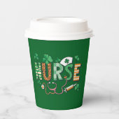 Nurse Life Nurse Day Cadeaus St Patrick's Day Papieren Bekers (Voorkant)
