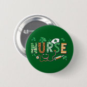 Nurse Life Nurse Day Cadeaus St Patrick's Day Ronde Button 5,7 Cm (Voorkant /achterkant)