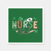 Nurse Life Nurse Day Cadeaus St Patrick's Day Servet (Voorkant)