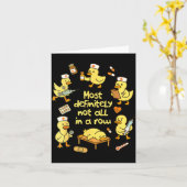 Nurse Life Nursing Duck Most Definitely Not All In Kaart (Gele Bloem)