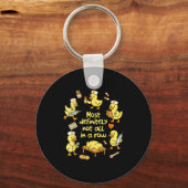 Nurse Life Nursing Duck Most Definitely Not All In Sleutelhanger (Voorkant)