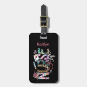 Nurse Life Retro Typografie Schattige Bagagelabel (Voorkant verticaal)