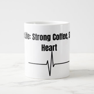 Nurse Life Strong Coffee Stronger Heart Mug Grote Koffiekop