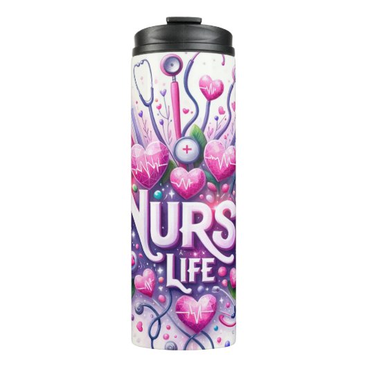 Nurse Life Tumbler Thermosbeker (Voorkant)
