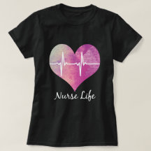 Nurse Life - Waterverf Heart EKG