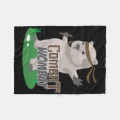 Nurse Life We Draag Roze In Oktober Skeletkanker Fleece Deken (Voorkant (Horizontaal))