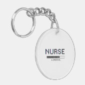 Nurse Loading Glitch Pixel Art Design Sleutelhanger (Voorkant Links)